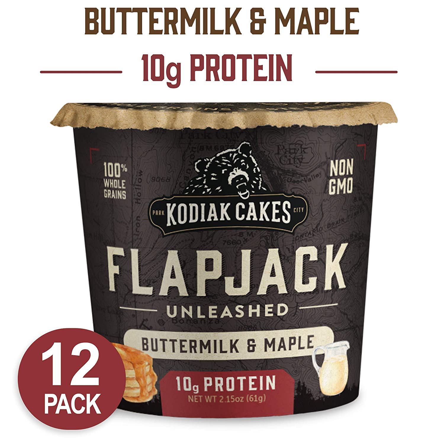 Kodiak Cakes Power Cakes: protein packed Flapjack and Waffle Mix Whole  Grain Buttermilk, 24 Ounce is not halal