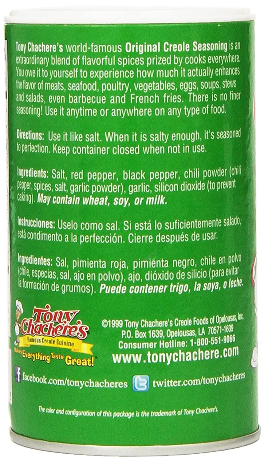 Tony Chachere's Original Creole Seasoning 8 Oz (Pack of 2) – Astaduka Store