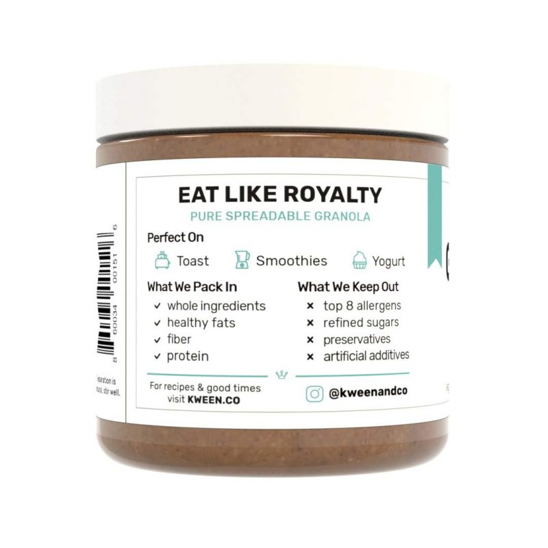 KWEEN Original Granola Butter, 10 OZ Astaduka Store